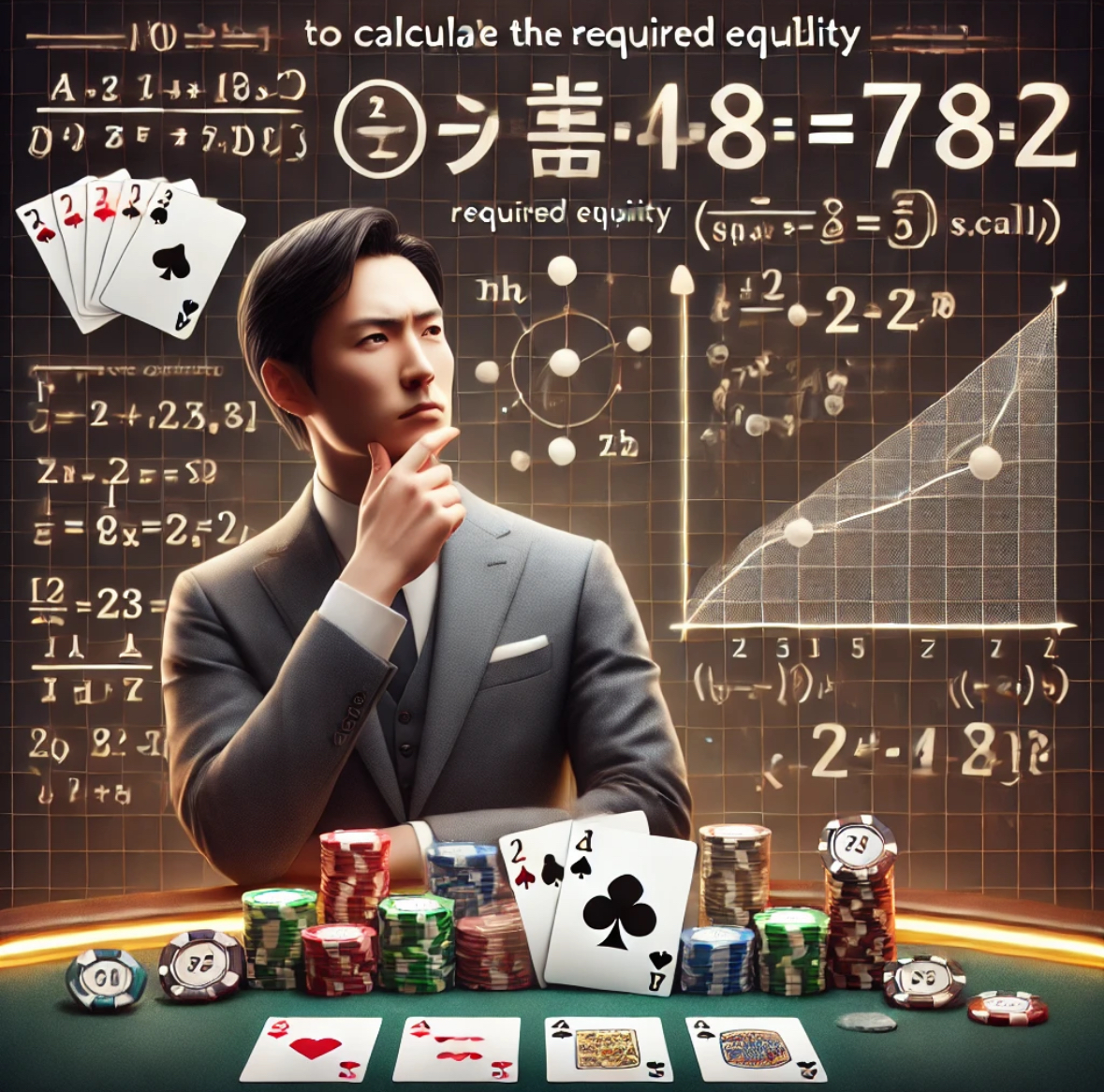 【ポーカー戦略】コールに必要な勝率とは？計算方法を徹底解説！🃏