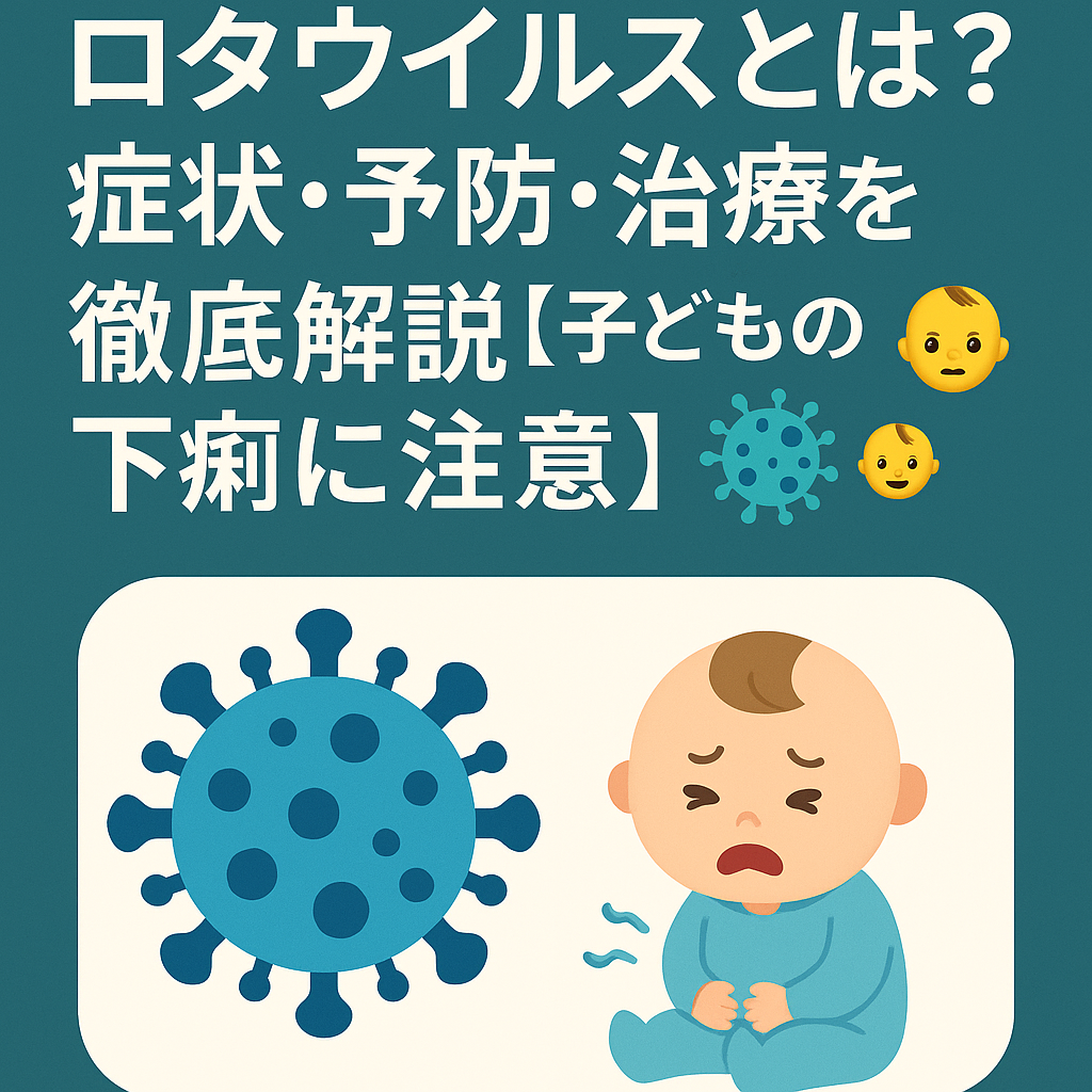 【保存版】ロタウイルスとは?症状・予防・治療を徹底解説【子どもの下痢に注意】🦠👶