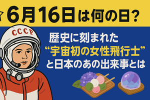 🌟6月16日は何の日?歴史に刻まれた“宇宙初の女性飛行士”と日本のあの出来事とは?