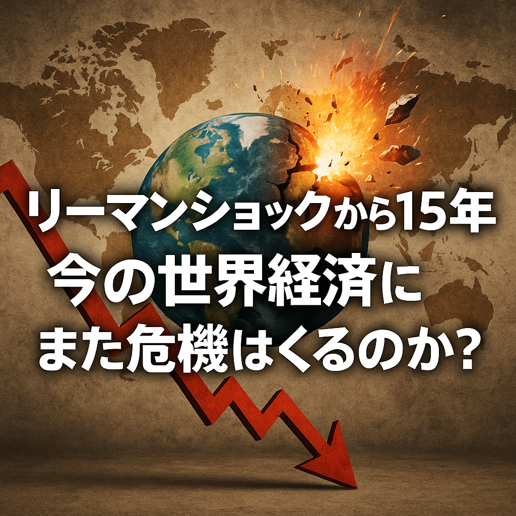 💥「リーマンショックから15年」今の世界経済にまた危機はくるのか?🌍