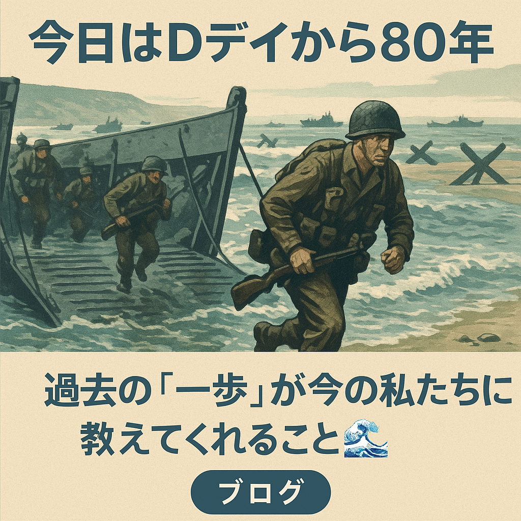 【今日はDデイから80年】過去の「一歩」が今の私たちに教えてくれること🌊