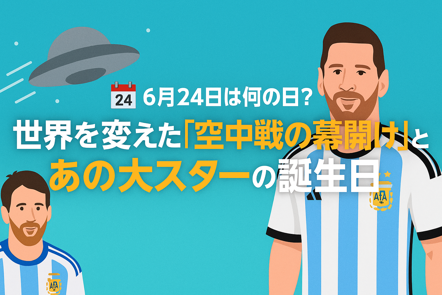 🗓️【6月24日は何の日?】世界を変えた「空中戦の幕開け」とあの大スターの誕生日✨