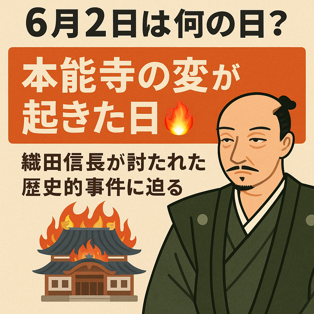 【6月2日は何の日?】本能寺の変が起きた日🔥織田信長が討たれた歴史的事件に迫る!