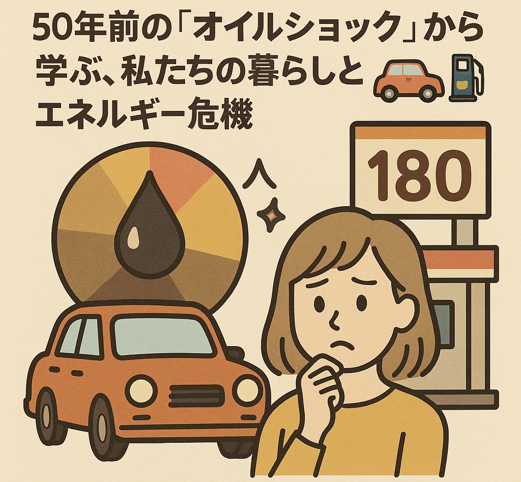 【なぜ今注目?】50年前の「オイルショック」から学ぶ、私たちの暮らしとエネルギー危機 🚗⛽