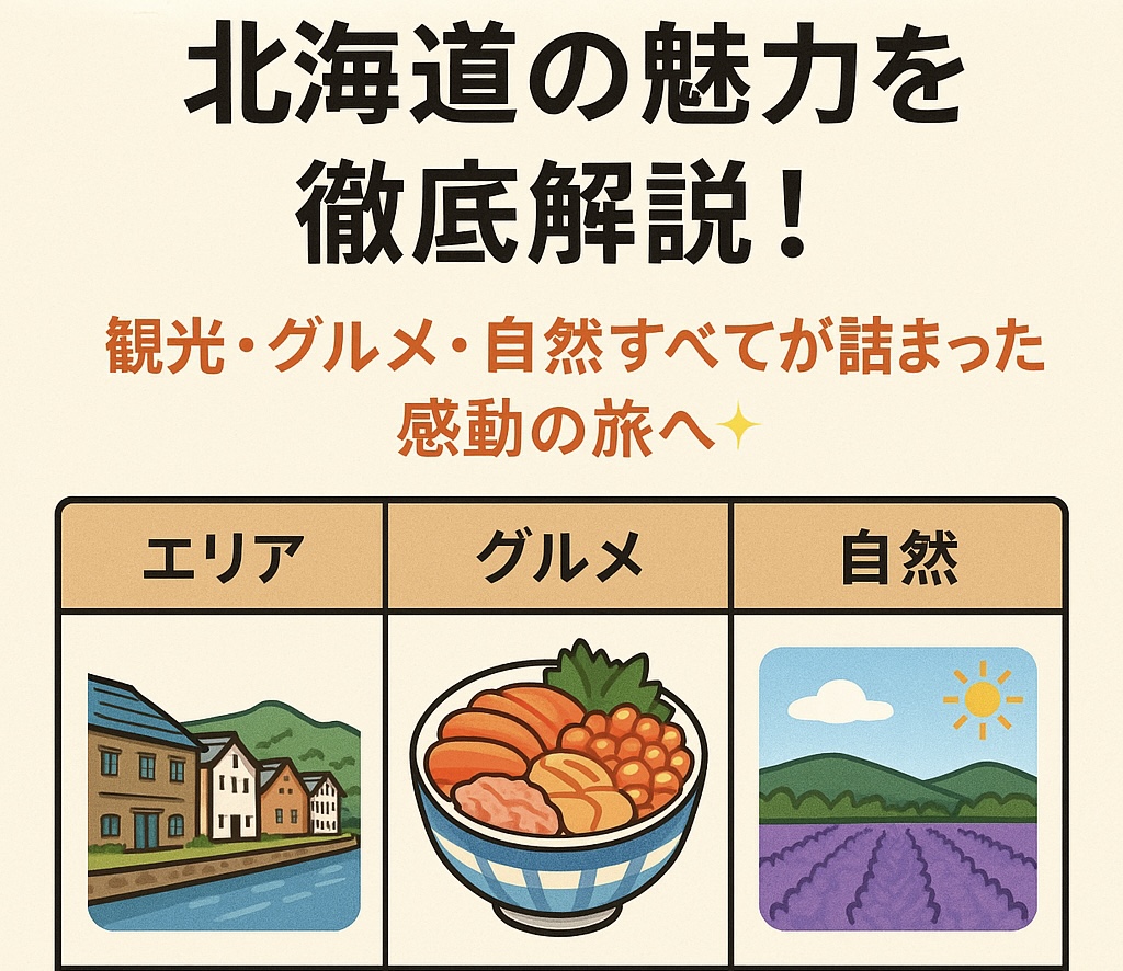 【保存版】北海道の魅力を徹底解説!🌟観光・グルメ・自然すべてが詰まった感動の旅へ