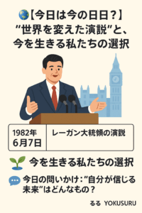 🌍【今日は何の日？】"世界を変えた演説"と、今を生きる私たちの選択