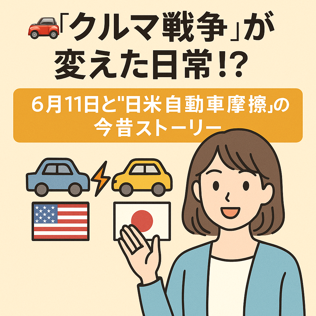 🚘「クルマ戦争」が変えた日常!?6月11日と“日米自動車摩擦”の今昔ストーリー