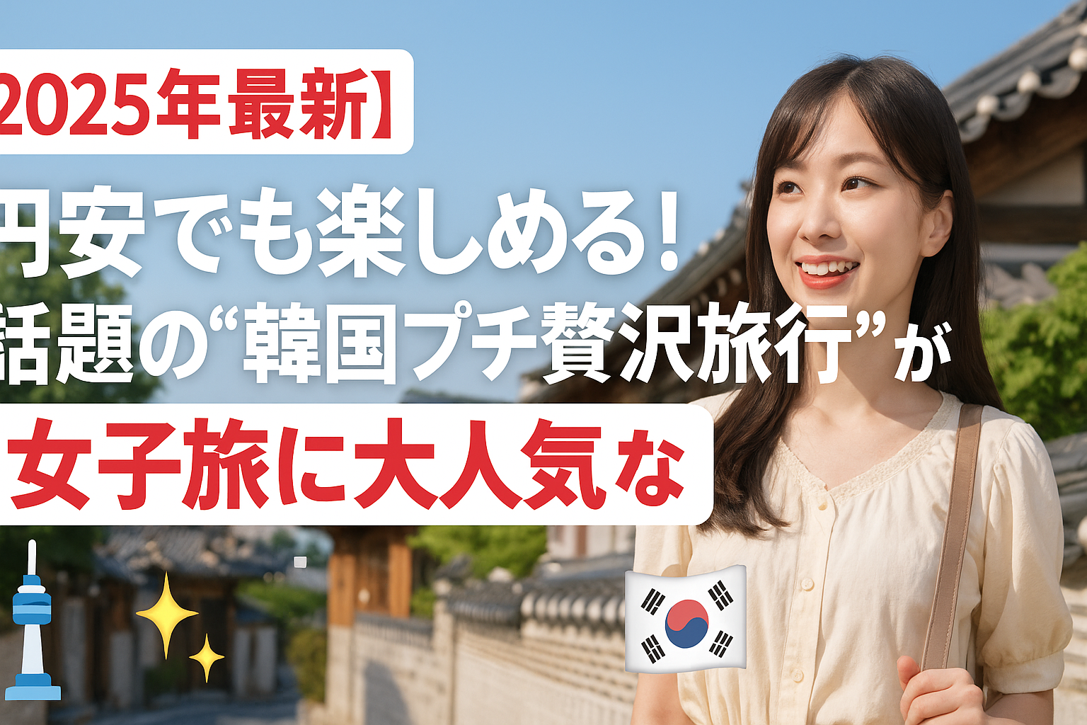 【2025年最新】円安でも楽しめる！話題の“韓国プチ贅沢旅行”が女子旅に大人気なワケ🇰🇷✨
