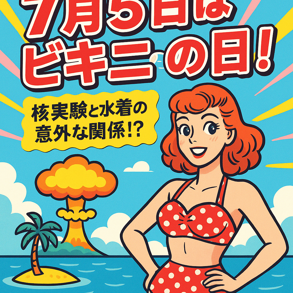 🗓7月5日はビキニの日!核実験と水着が繋がっていた!?その意外な関係とは?