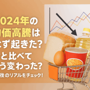 🏪【2024年の物価高騰はなぜ起きた？】今と比べてどう変わった？1年後のリアルをチェック！