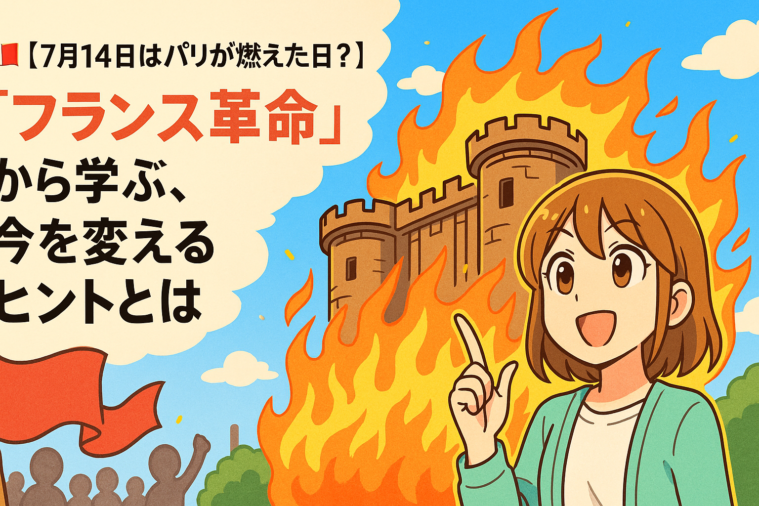 🇫🇷【7月14日はパリが燃えた日?】「フランス革命」から学ぶ、今を変えるヒントとは