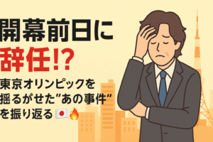 【開幕前日に辞任!?】東京オリンピックを揺るがせた“あの事件”を振り返る🎌🔥