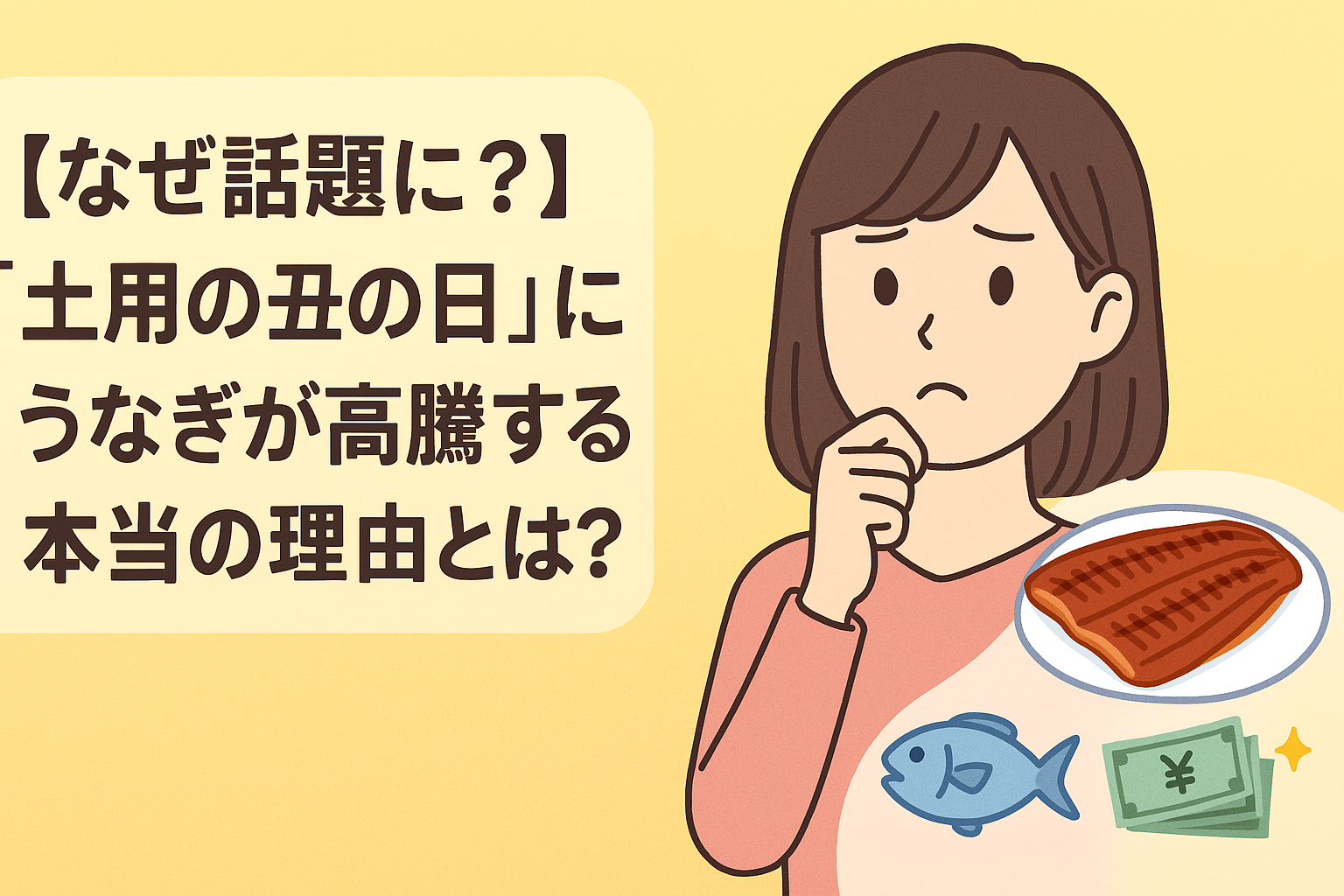 【なぜ話題に?】「土用の丑の日」にうなぎが高騰する本当の理由とは?🐟💸