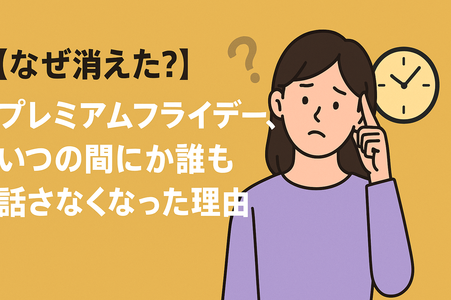 【なぜ消えた？】プレミアムフライデー、いつの間にか誰も話さなくなった理由🕔