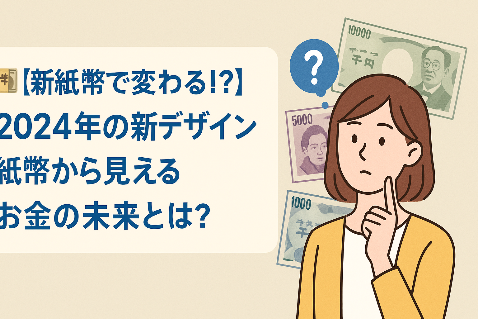 💴【新紙幣で変わる⁉】2024年の新デザイン紙幣から見えるお金の未来とは？