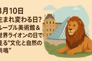 8月10日、生まれ変わる日？ルーブル美術館＆世界ライオンの日で見る“文化と自然の共鳴”