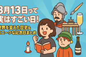 8月13日って実はすごい日！世界を変えた歴史＆ユニークな記念日まとめ