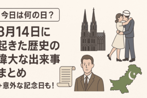 【今日は何の日？】8月14日に起きた歴史の偉大な出来事まとめ ＋ 意外な記念日も！