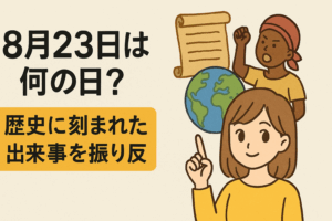 【8月23日は何の日？】歴史に刻まれた出来事を振り返ろう📜