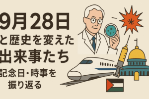 9月28日と歴史を変えた出来事たち｜記念日・時事を振り返る