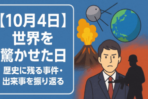 【10月4日】世界を驚かせた日｜歴史に残る事件・出来事を振り返る🌍