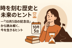時を刻む歴史と未来のヒント ⏳ —「10月5日の記念日」から読み解く、今を生きるヒント