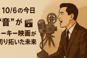 【10/6の今日】“音”が変えた世界 — トーキー映画が切り拓いた未来 🎬