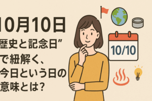 10月10日 “歴史と記念日”で紐解く、今日という日の意味とは？