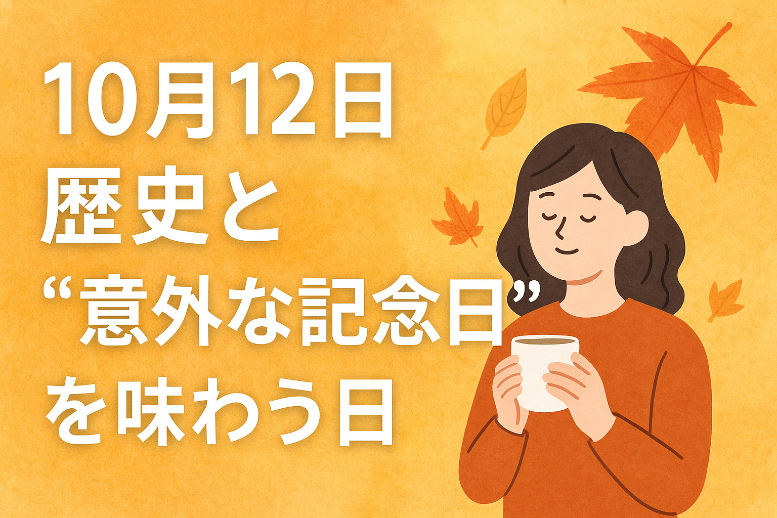 10月12日|歴史と“意外な記念日”を味わう日