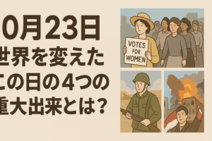 10月23日:世界を変えた“この日”の4つの重大出来事とは?