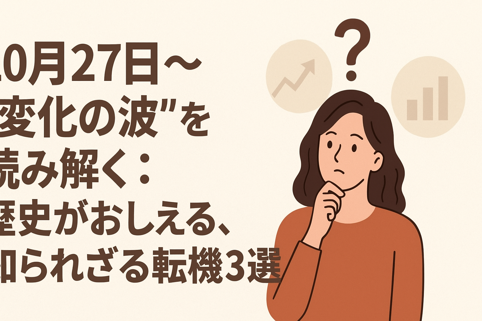 10月27日~“変化の波”を読み解く:歴史がおしえる、知られざる転機3選