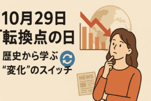 10月29日「転換点の日」――歴史から学ぶ“変化”のスイッチ