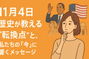 11月4日：歴史が教える“転換点”と、私たちの『今』に響くメッセージ
