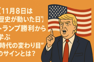 【11月8日は“歴史が動いた日”】トランプ勝利から学ぶ“時代の変わり目”のサインとは？