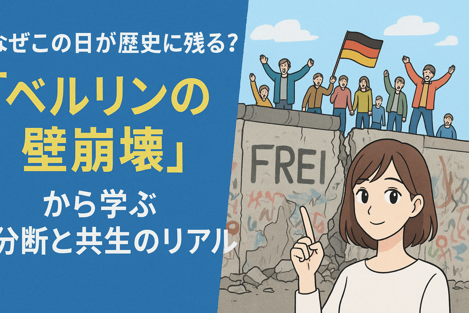 なぜこの日が歴史に残る?「ベルリンの壁崩壊」から学ぶ分断と共生のリアル
