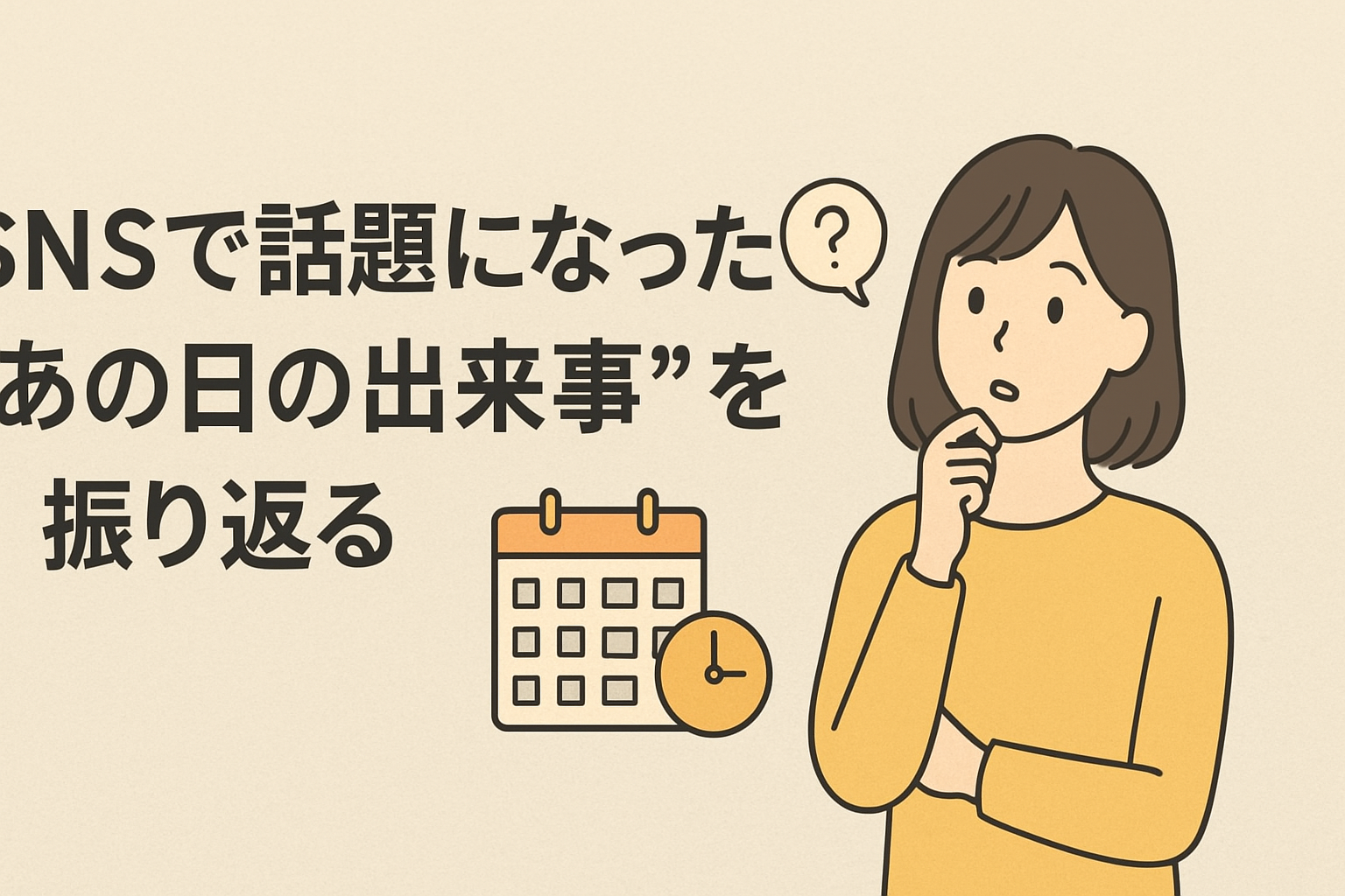 SNSで話題になった“あの日の出来事”を振り返る