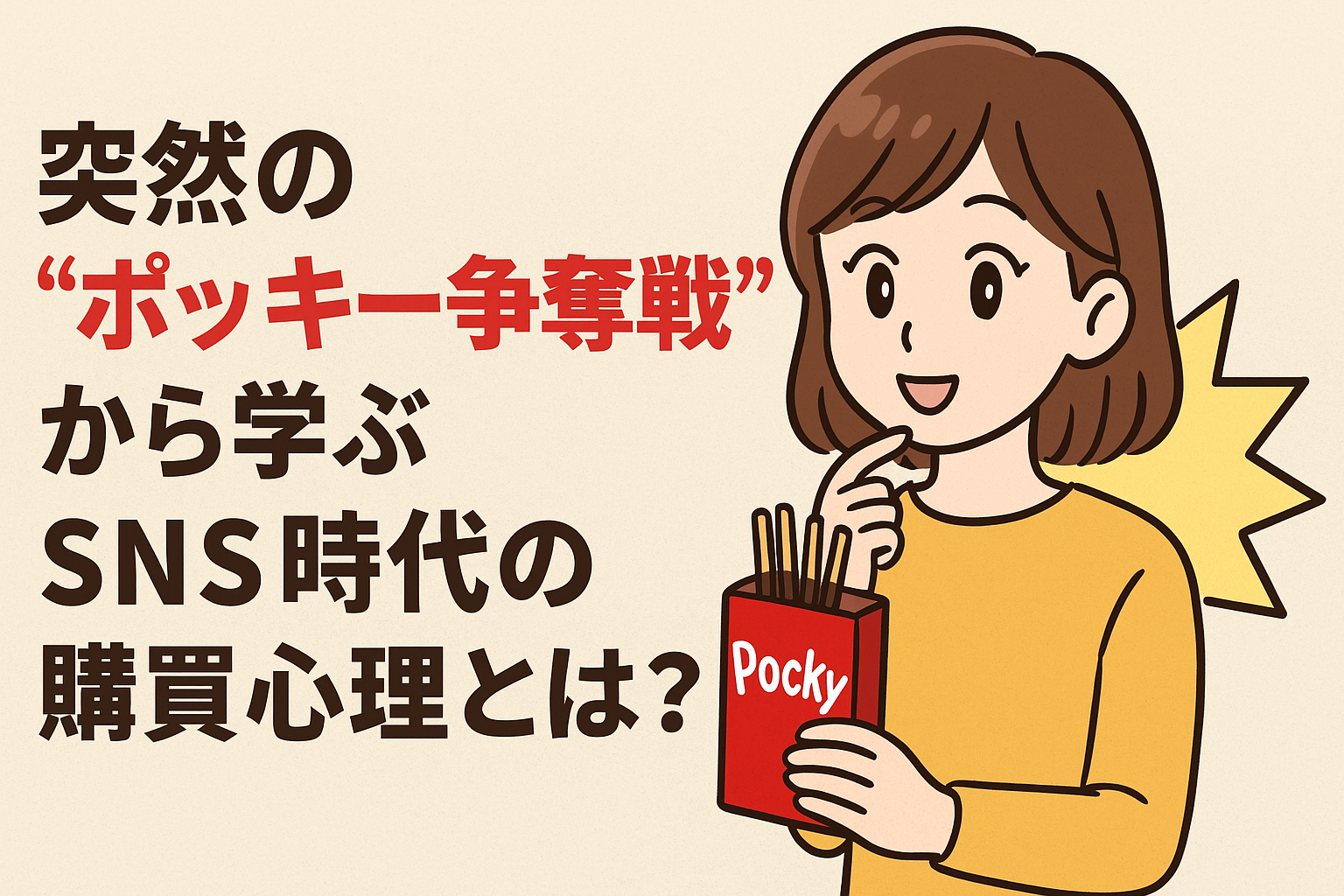 【11/16話題】突然の“ポッキー争奪戦”から学ぶSNS時代の購買心理とは?