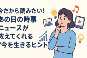 今だから読みたい！あの日の時事ニュースが教えてくれる“今を生きるヒント”
