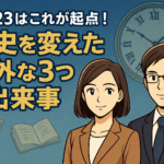 11／23はこれが起点！歴史を変えた“意外な３つの出来事”と、今を生きるヒント