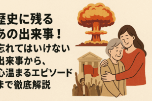 歴史に残るあの出来事！忘れてはいけない出来事から、心温まるエピソードまで徹底解説✨