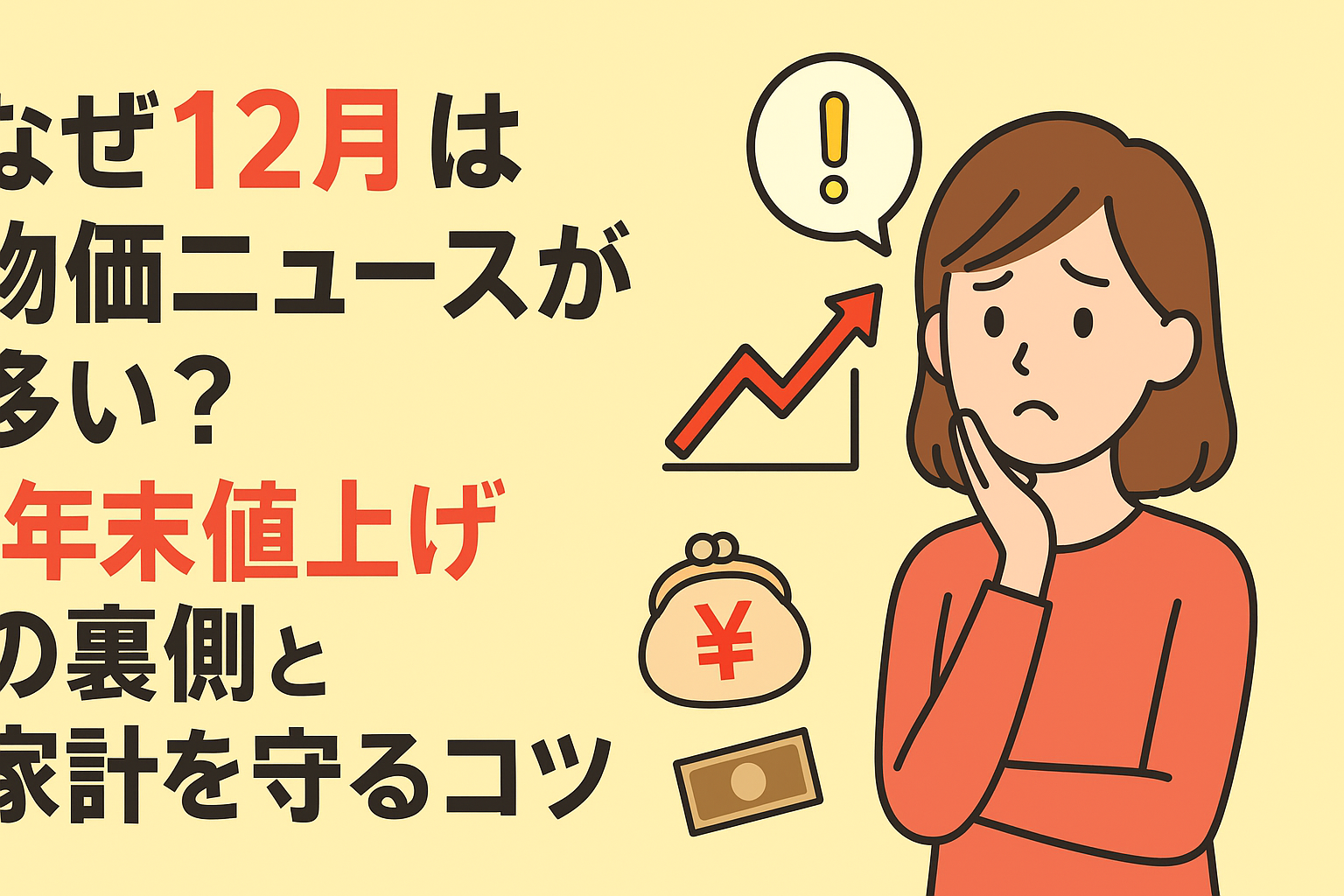 なぜ12月は物価ニュースが多い？“年末値上げ”の裏側と家計を守るコツ