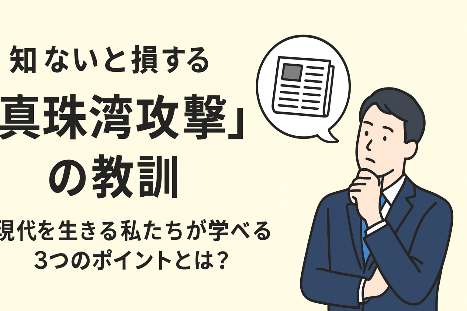 知らないと損する“真珠湾攻撃”の教訓|現代を生きる私たちが学べる3つのポイントとは?
