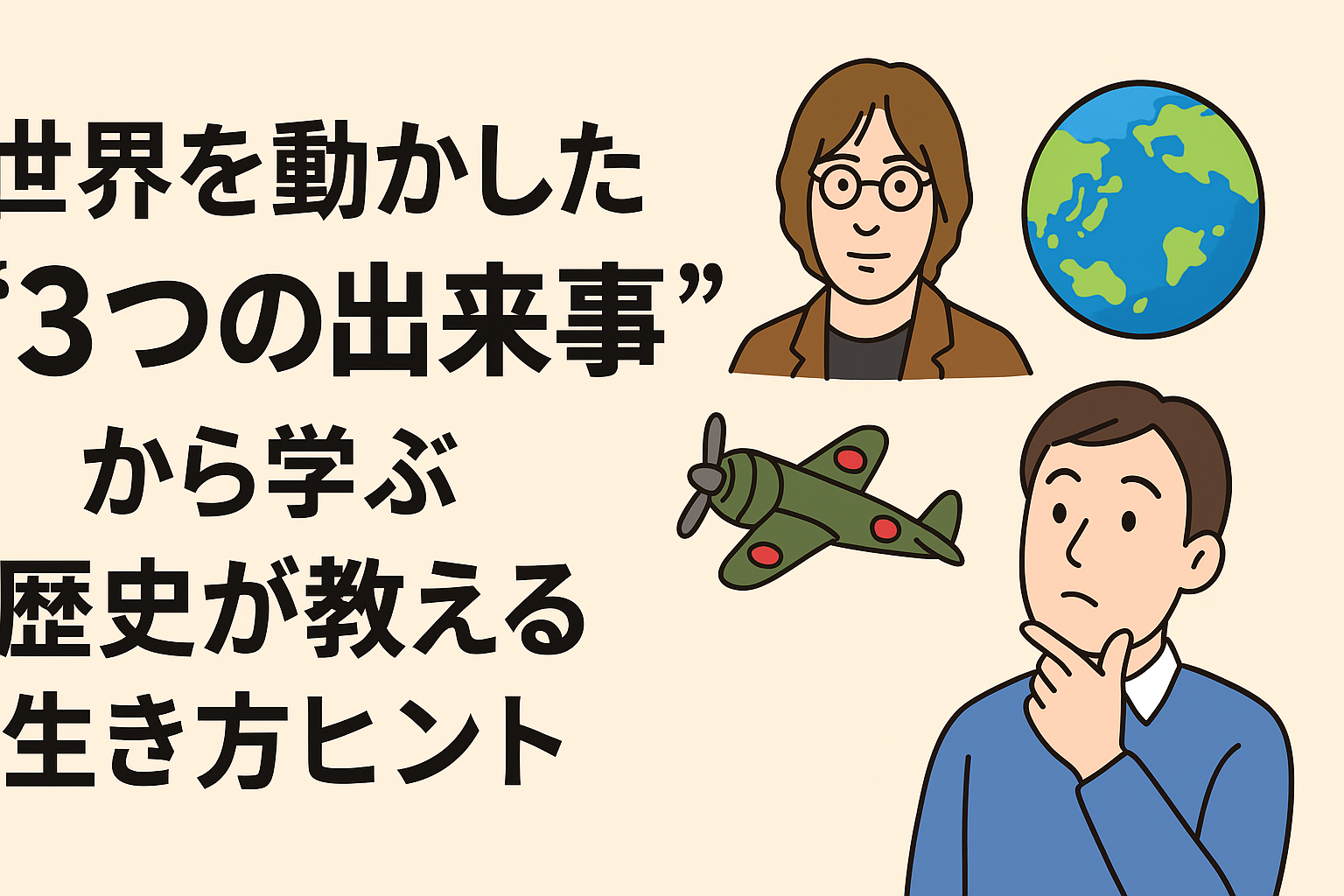 世界を動かした“3つの出来事”から学ぶ、歴史が教える生き方ヒント