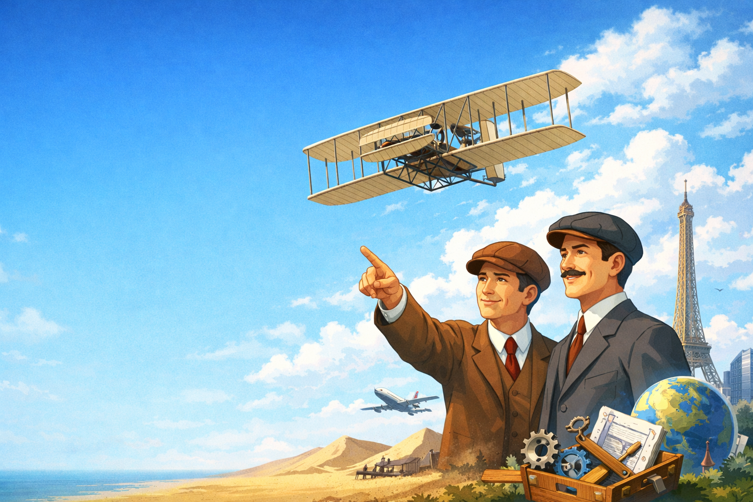 空を飛んだ人類の原点✈️ライト兄弟が変えた世界と、私たちの今