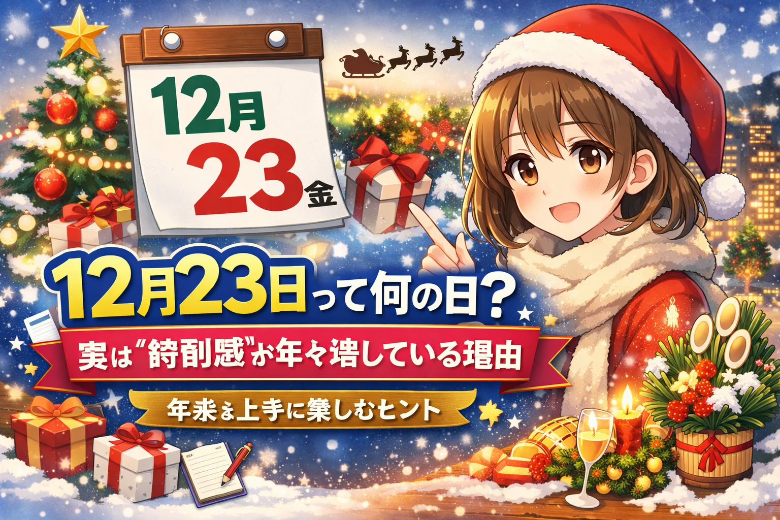 【12月23日って何の日？】実は“特別感”が年々増している理由｜年末を上手に楽しむヒント