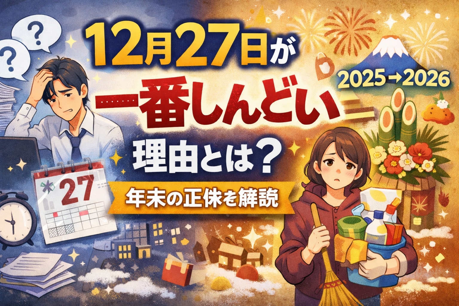 12月27日が一番しんどい理由とは？年末の正体を解説