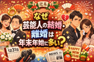 なぜ芸能人の結婚・離婚は年末年始に多い？