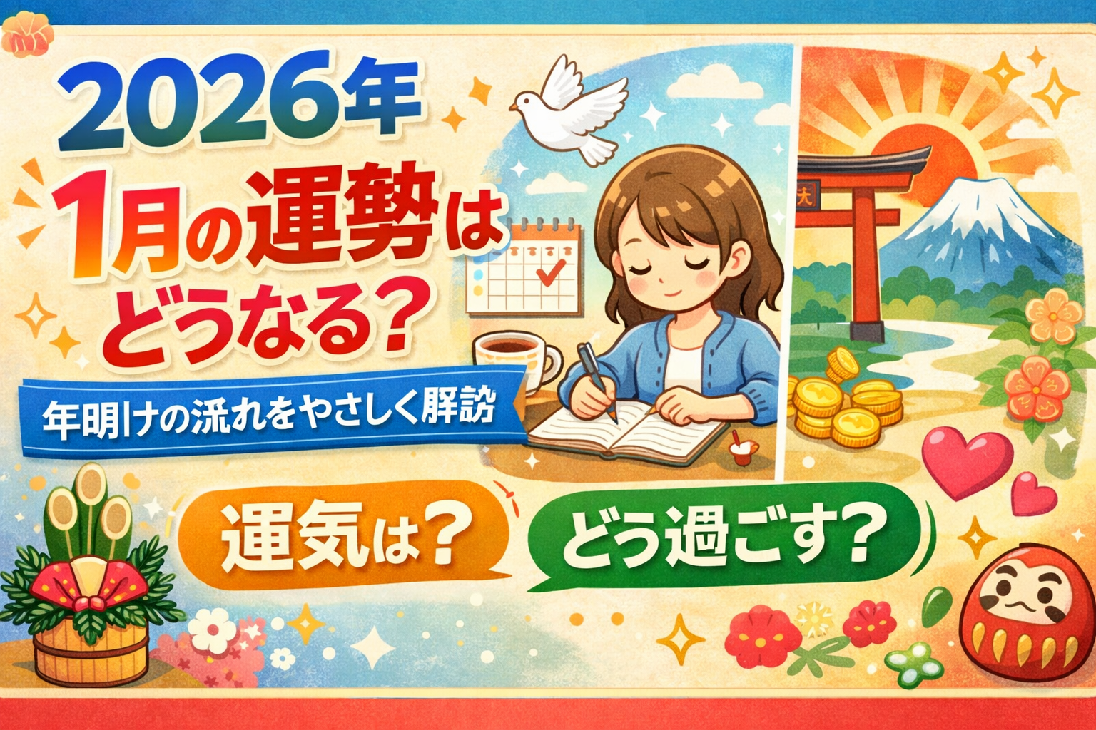 2026年1月の運勢はどうなる？年明けの流れをやさしく解説