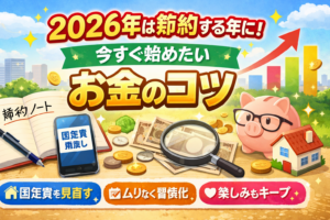 2026年は節約する年に！今すぐ始めたいお金のコツ