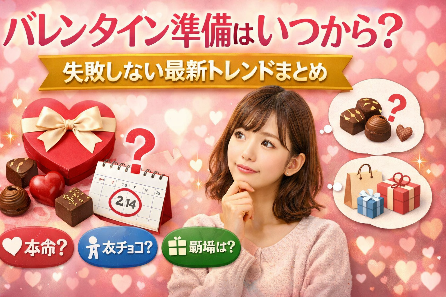 バレンタイン準備はいつから？失敗しない最新トレンドまとめ